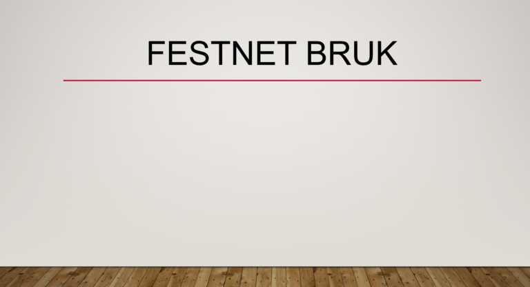 Festnet bruk