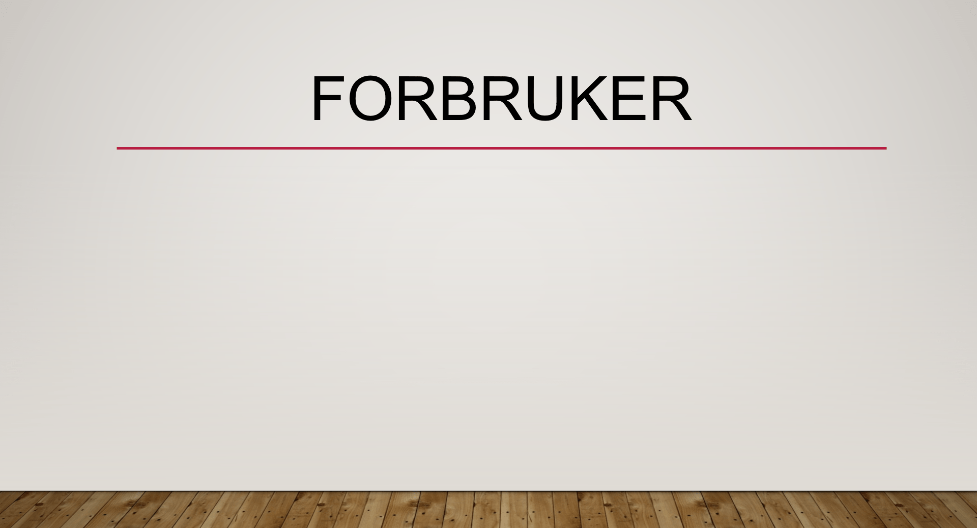Forbruker