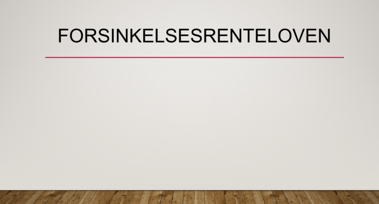 Forsinkelsesrenteloven