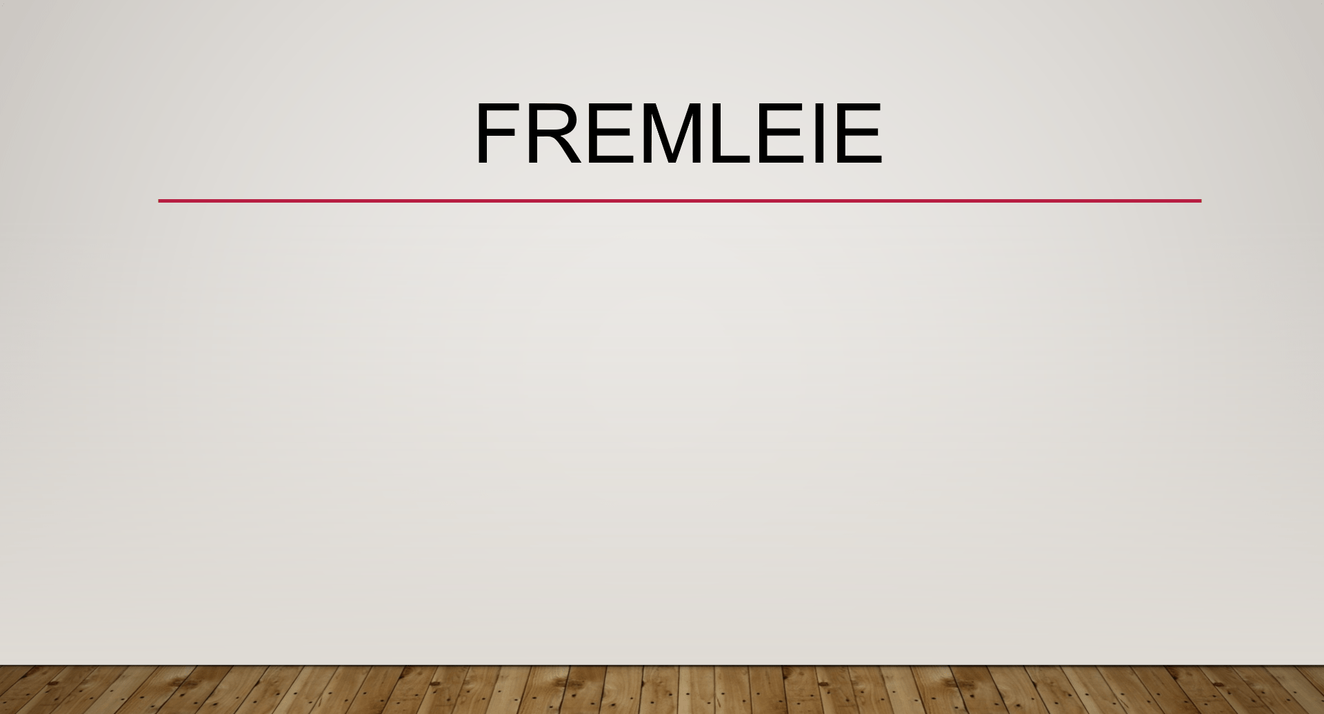 Fremleie