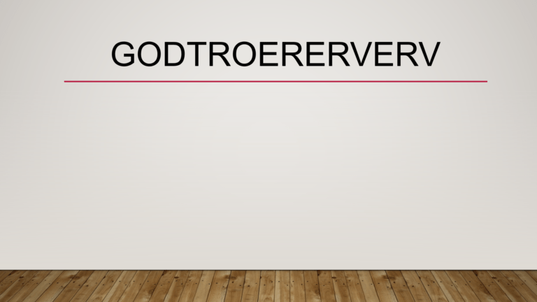 Godtroererverv