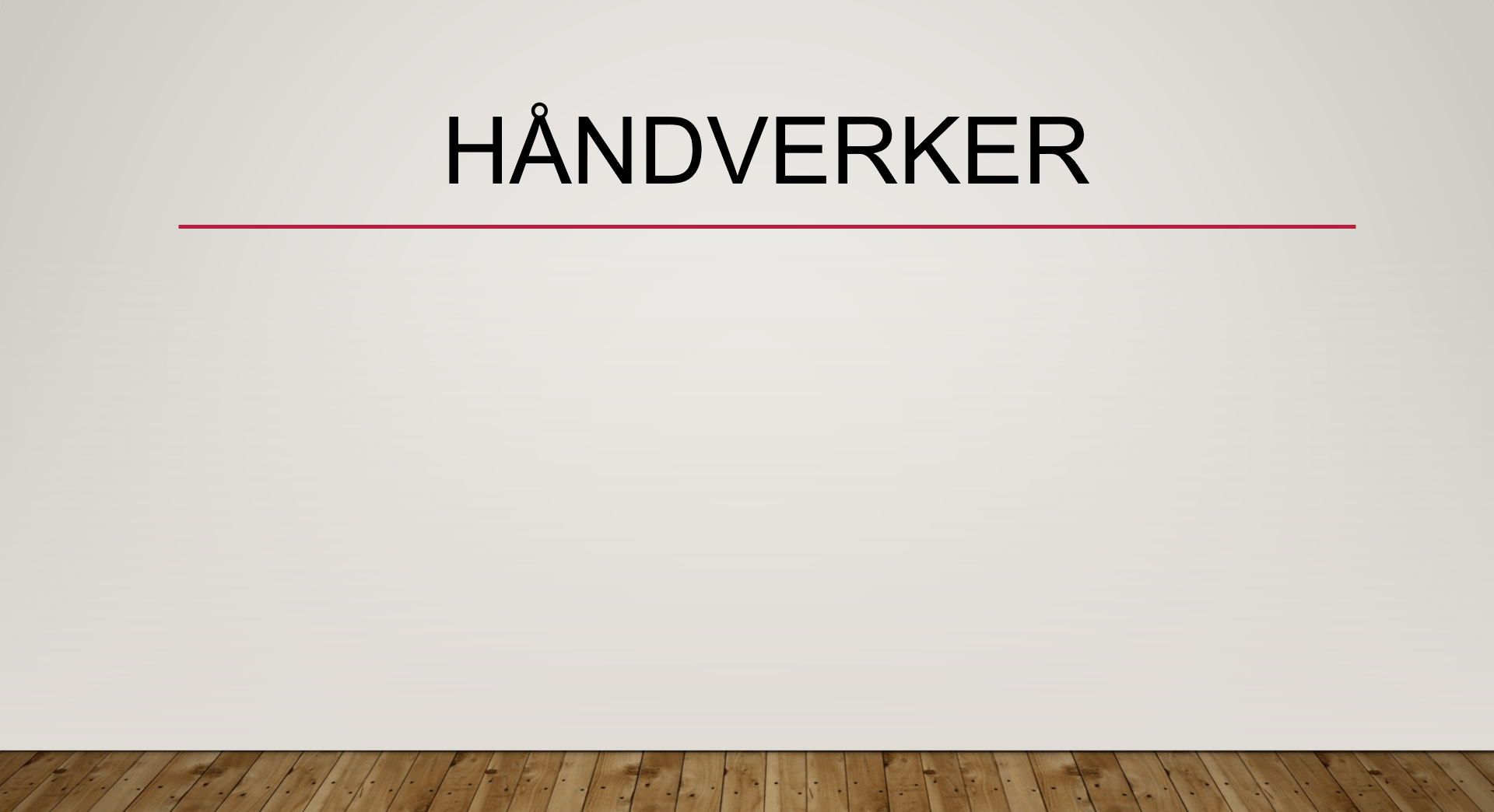 Håndverker