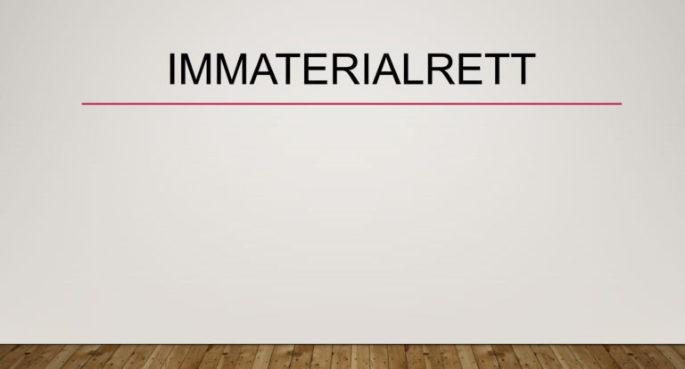 Immaterialrett