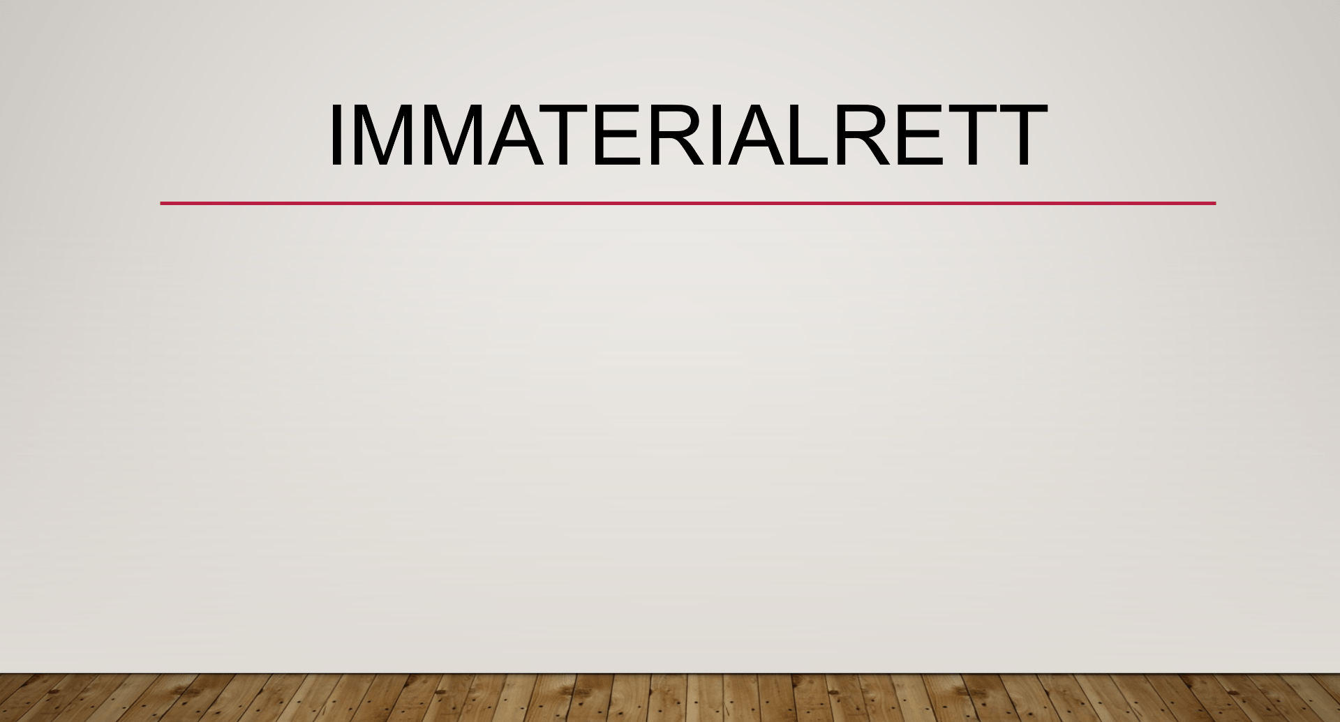 Immaterialrett