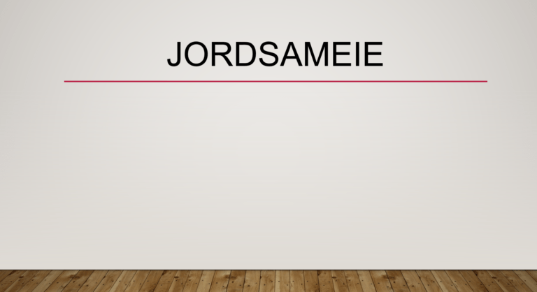 Jordsameie