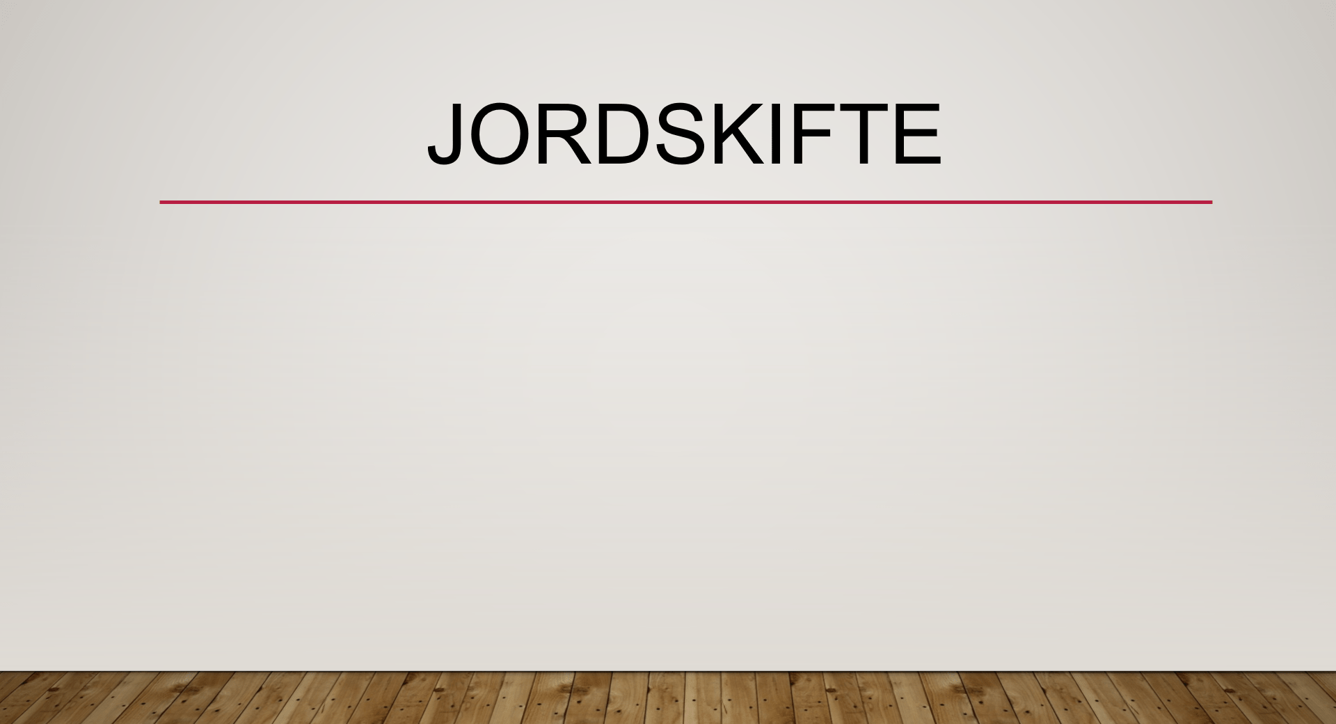 Jordskifte