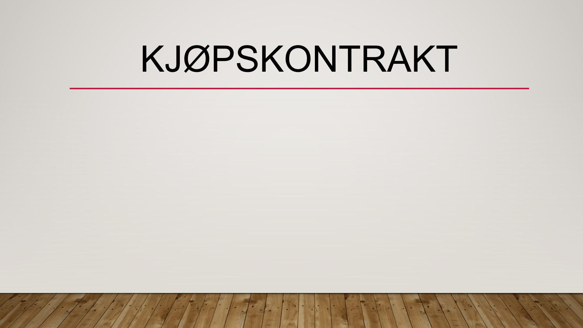 Kjøpskontrakt