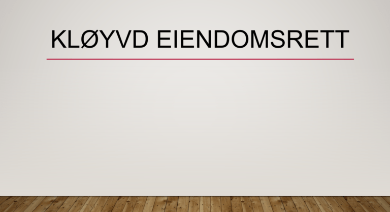 Kløyvd eiendomsrett