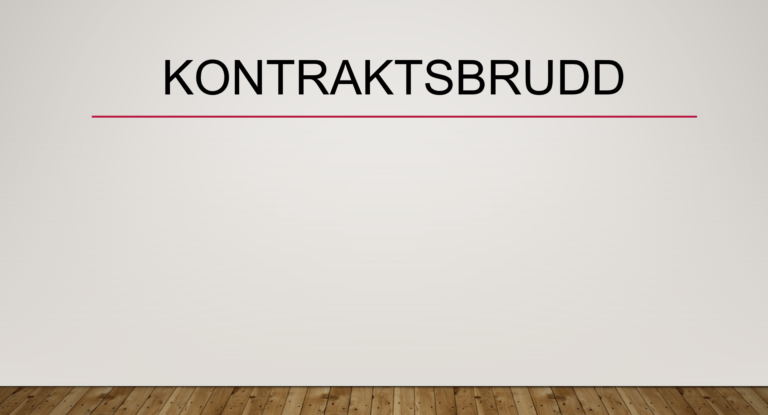 Kontraktsbrudd