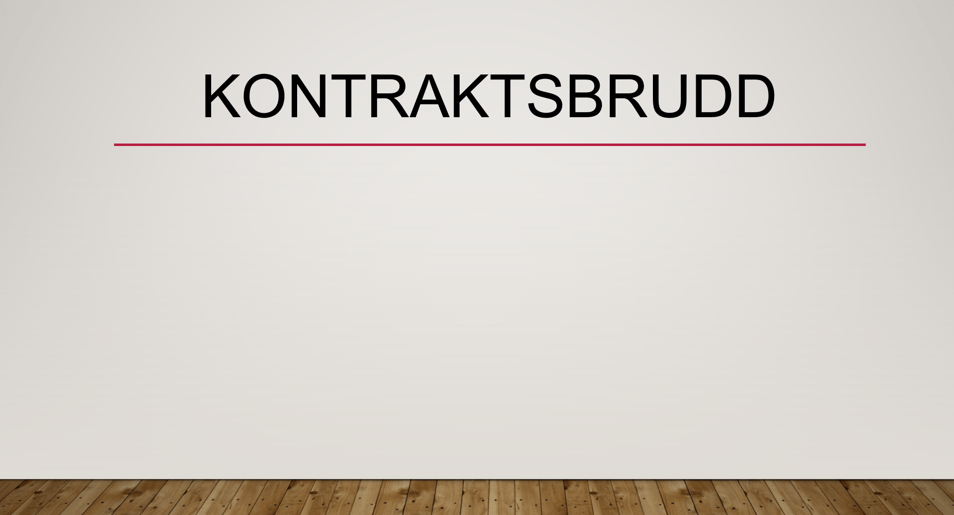 Kontraktsbrudd