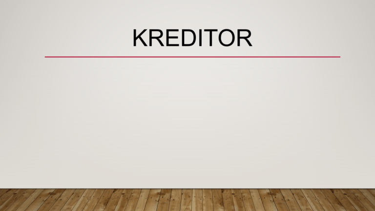 Kreditor