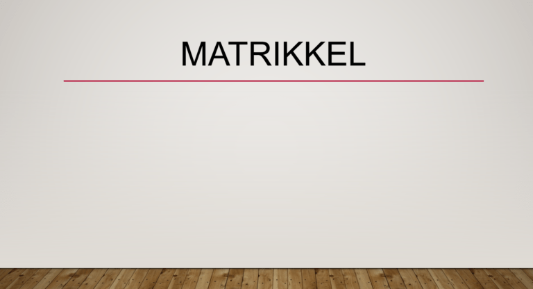Matrikkel