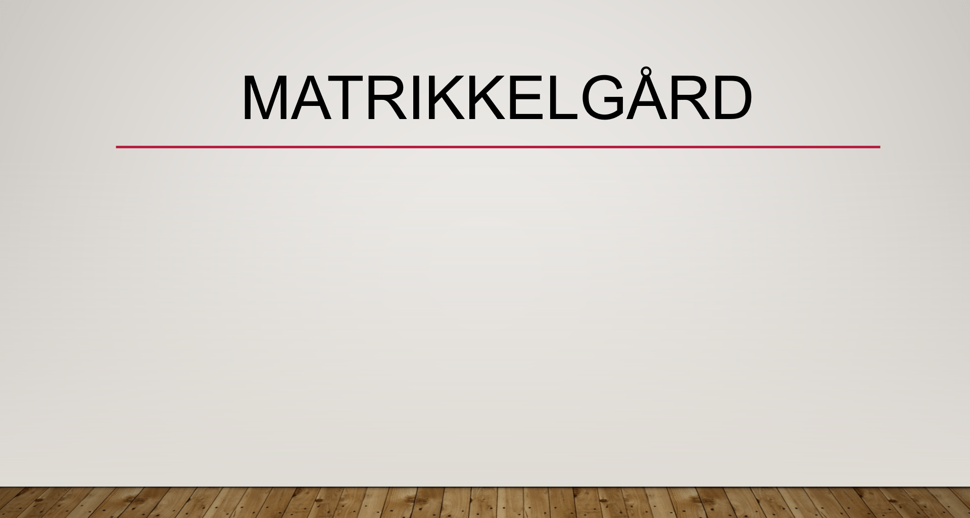 Matrikkelgard