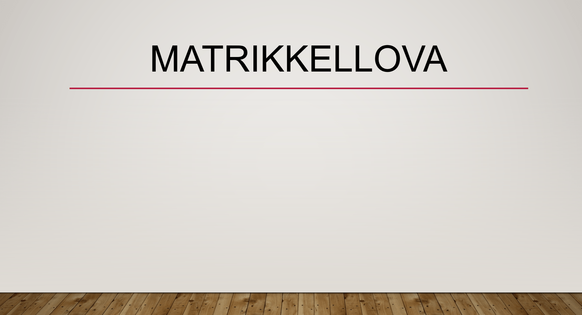 Matrikkellova