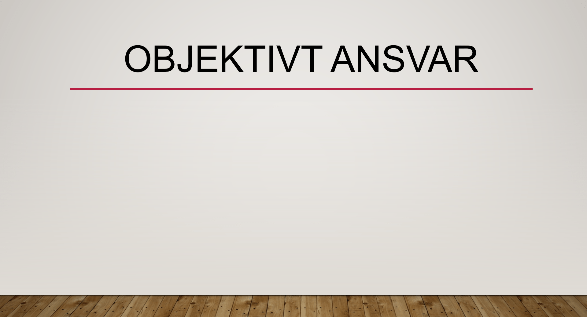 Objektivt ansvar