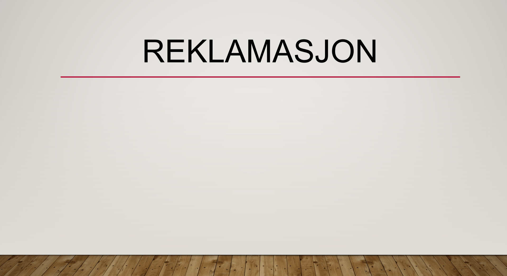 Reklamasjon
