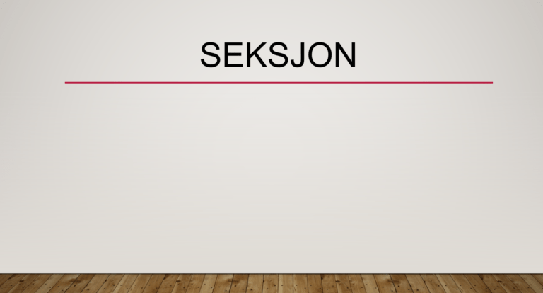 Seksjon