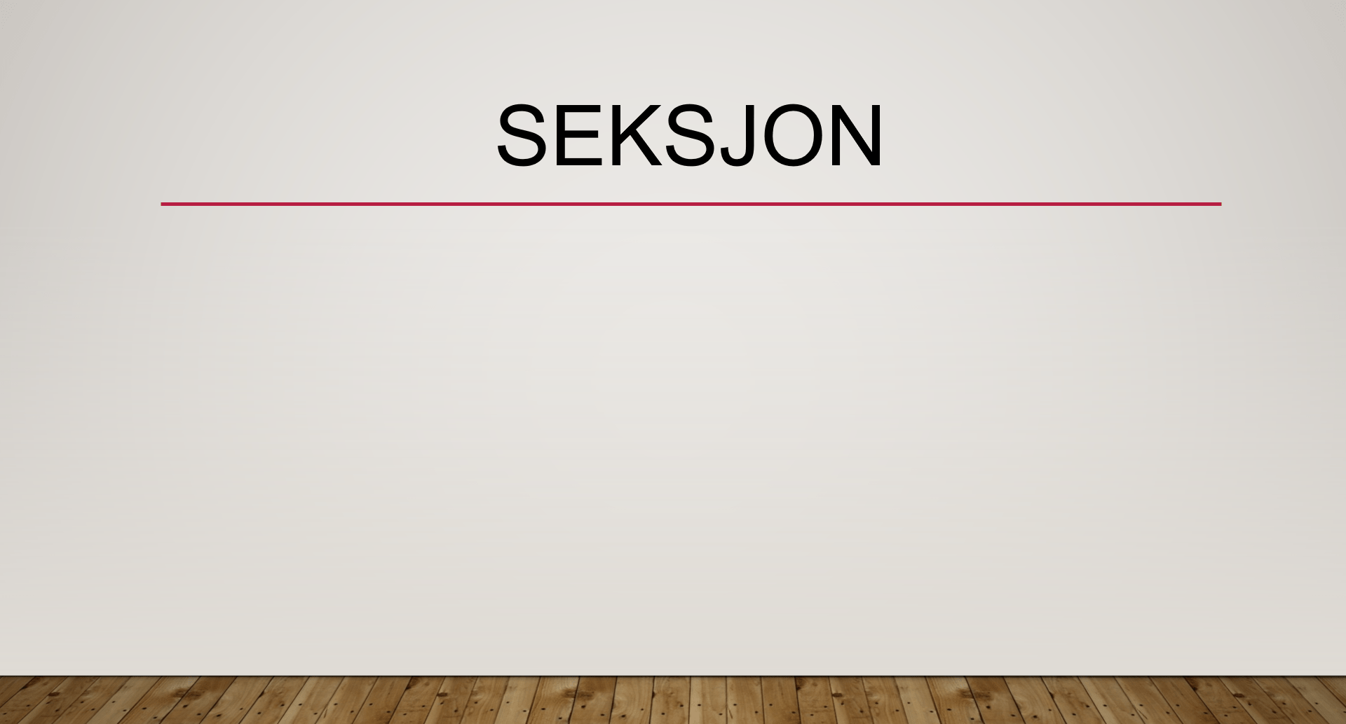 Seksjon