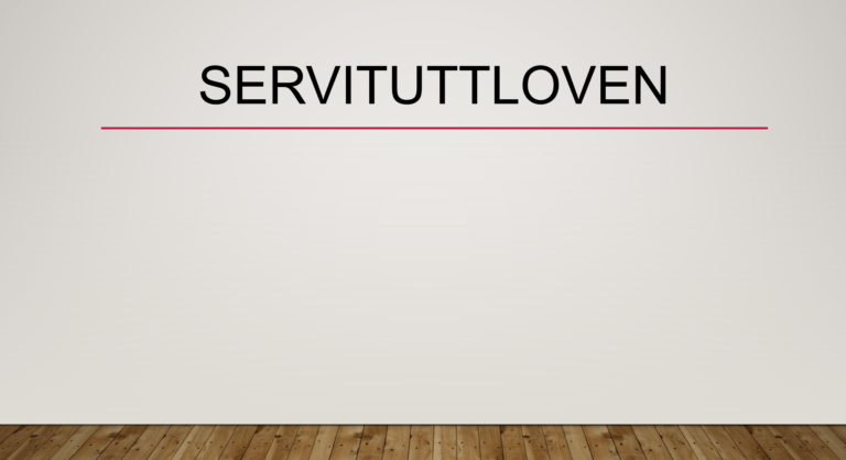 Servituttloven