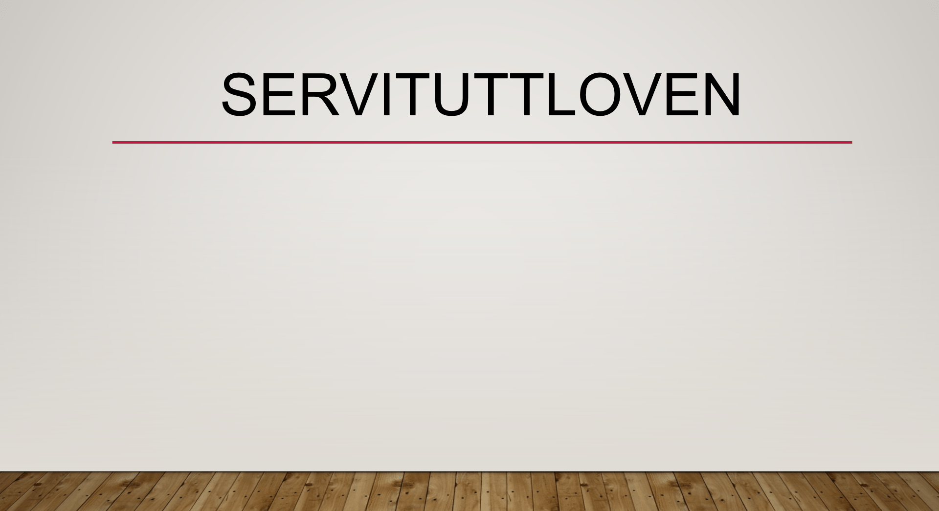 Servituttloven