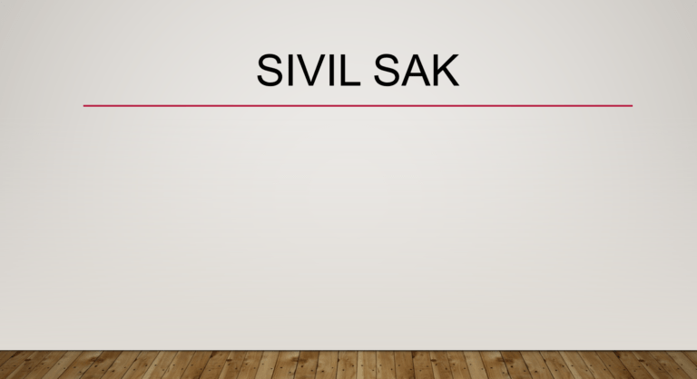Sivil sak