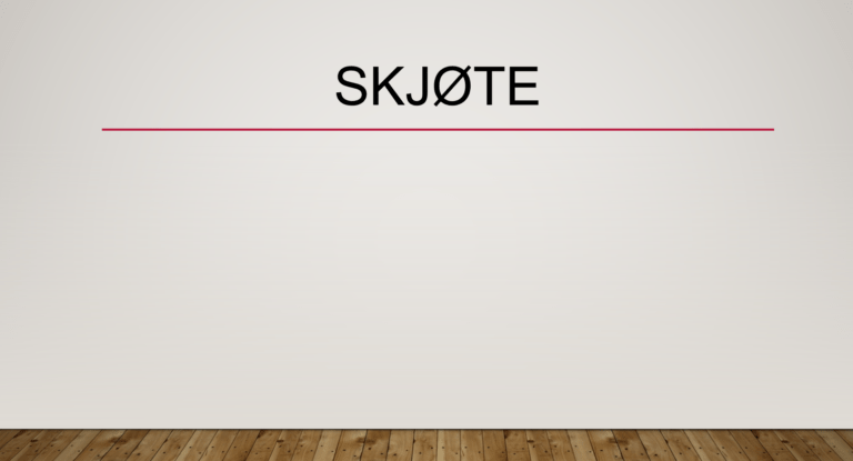 Skjøte