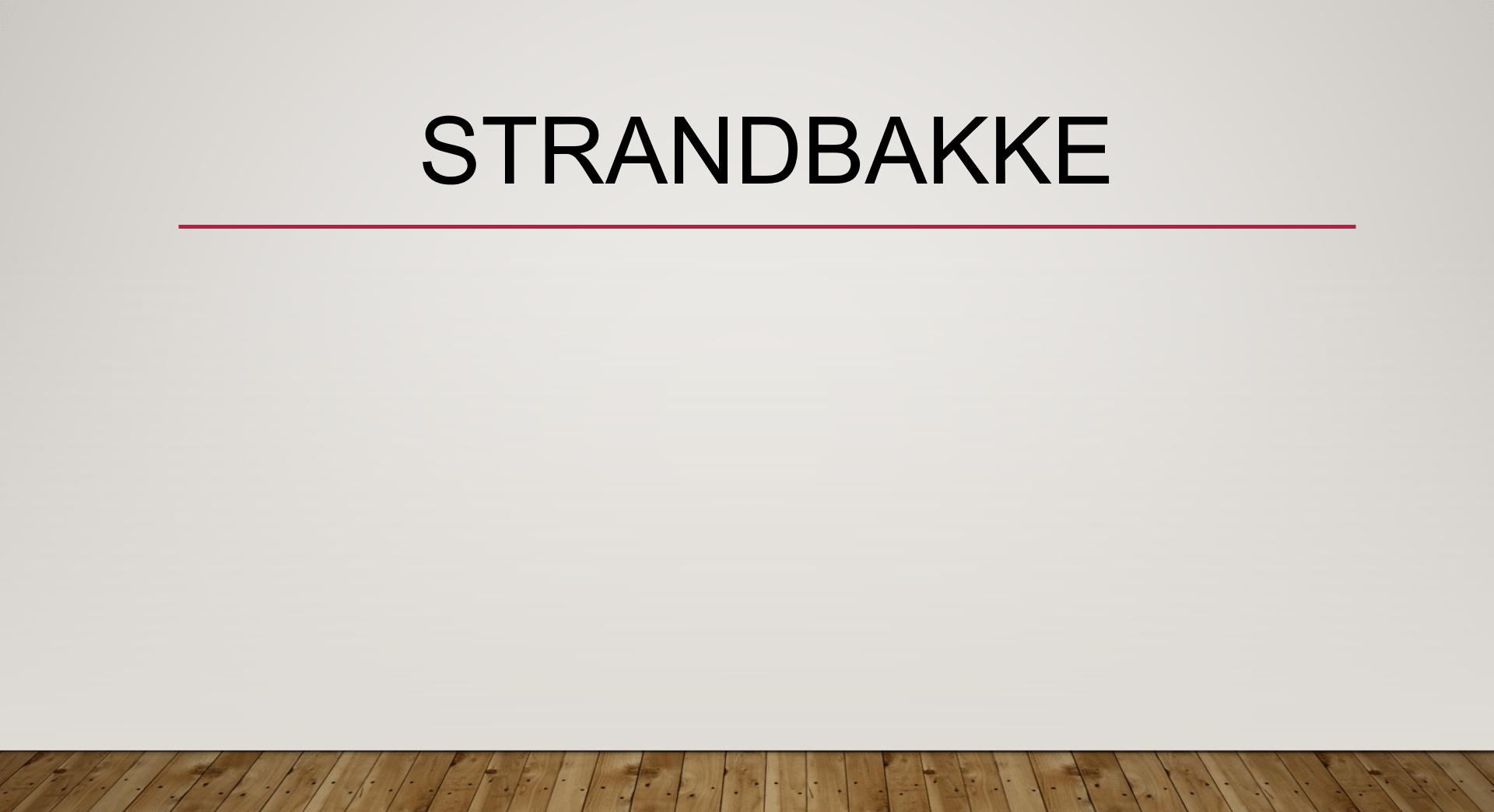 Strandbakke