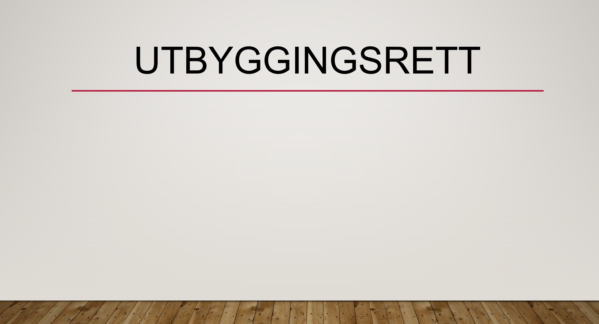 Utbyggingsrett