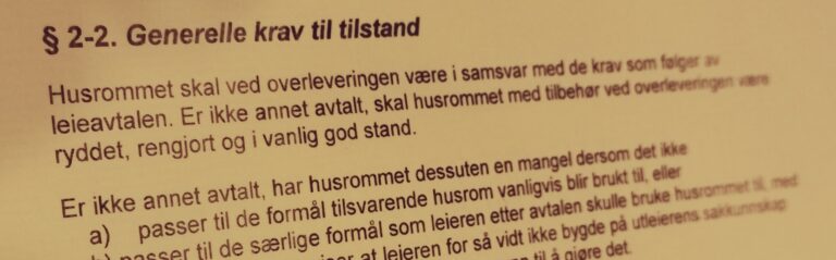 Husleieloven paragraf 2-2 med lovkommentar