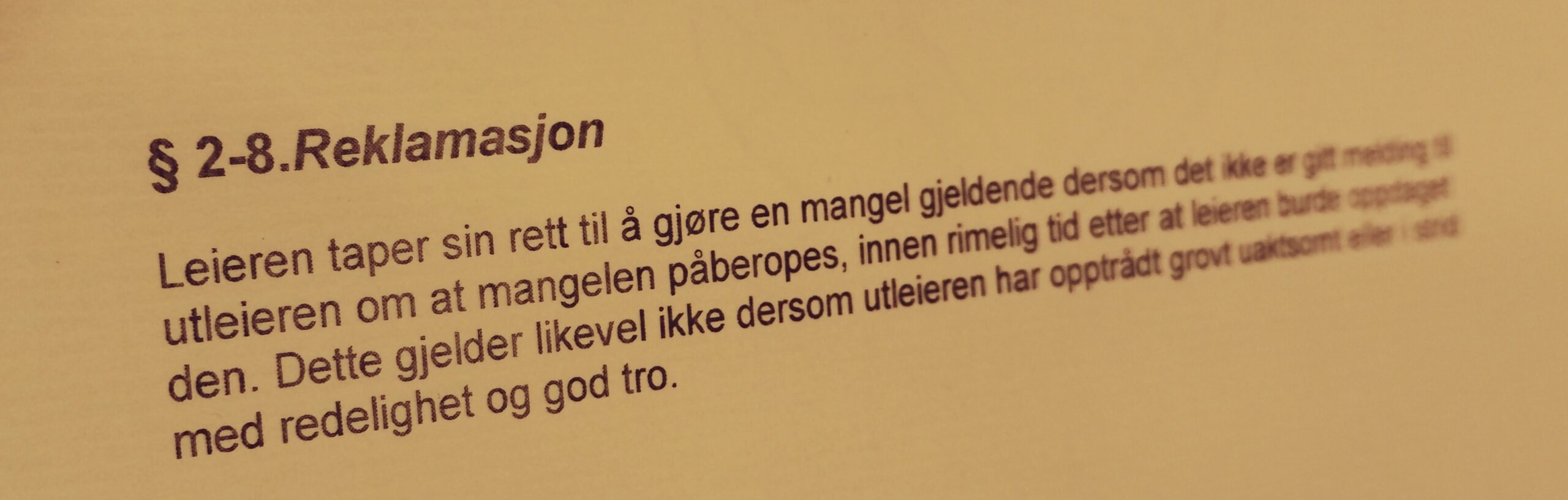 Husleieloven paragraf 2-8 med lovkommentar