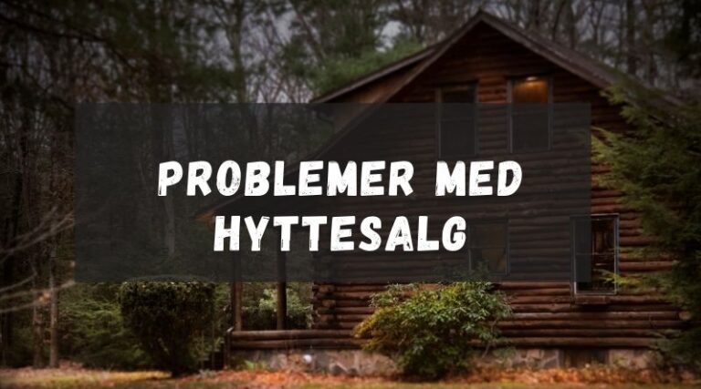 Problemer med hyttesalg